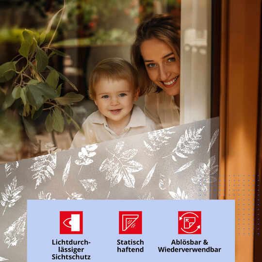 Fensterfolie static window border Falling Leaves image number null